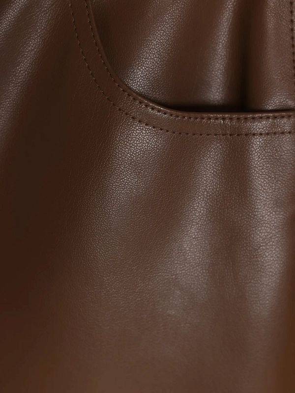 брюки эко Max Mara SMMSORRISO цвет коричневый