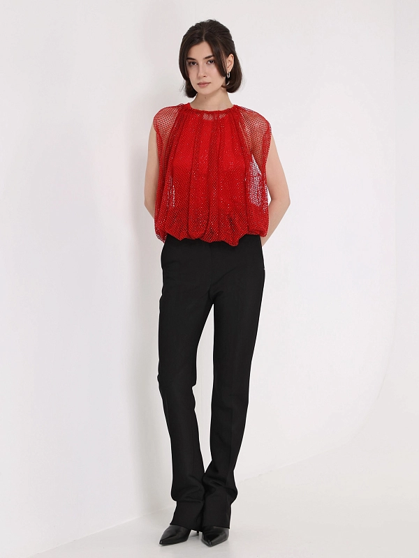топ Max Mara SPXNODO цвет красный