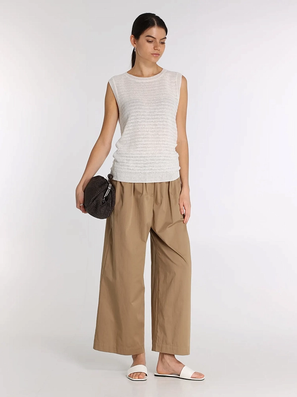 брюки Max Mara Weekend WKDGOLFO цвет коричневый