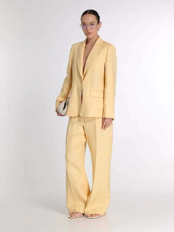 брюки Max Mara Weekend WKDMALIZIA цвет желтый