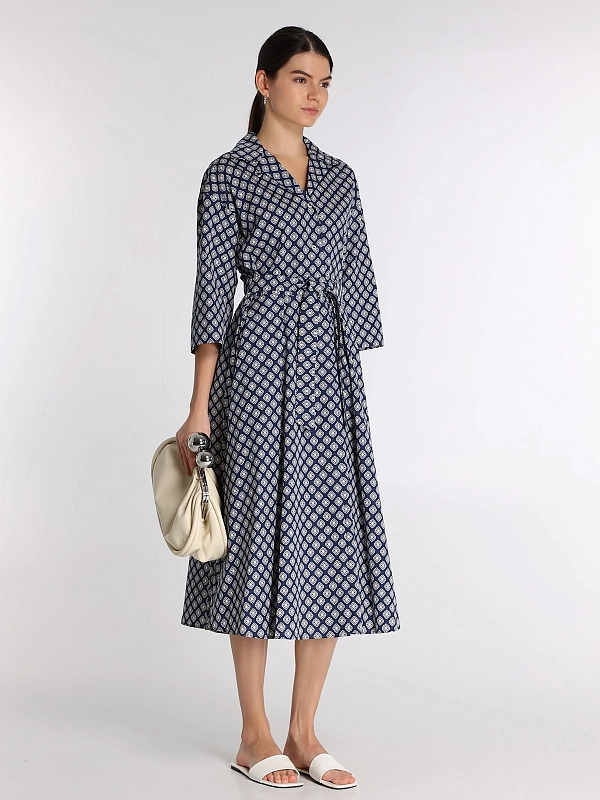 платье Max Mara Weekend WKDUNIGENO цвет белый, темно-синий