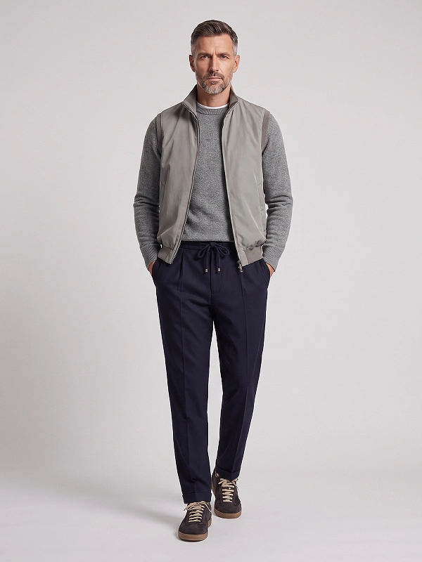 брюки на кулисе Brunello Cucinelli ME226E1710
