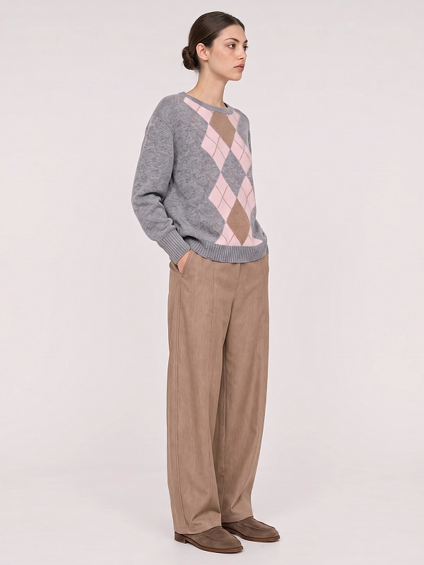 брюки Max Mara MMLBEVANDA цвет кэмэл