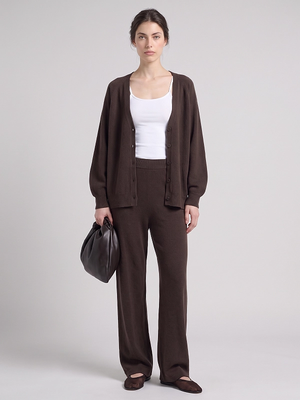 кардиган Max Mara MMLCESTINO цвет коричневый
