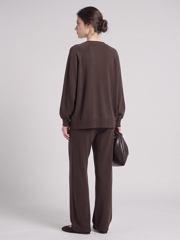 кардиган Max Mara MMLCESTINO цвет коричневый