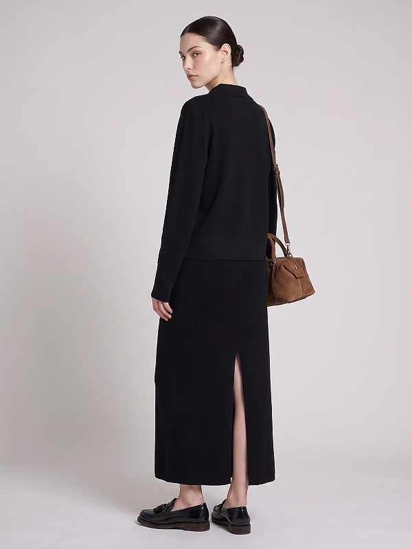 кардиган Max Mara MMLSNACK цвет черный