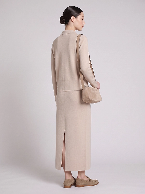 кардиган Max Mara MMLSNACK цвет светло-бежевый