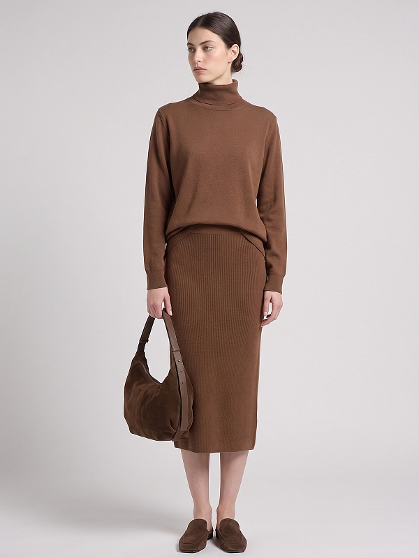 водолазка Max Mara MSTEDUCATA цвет табак