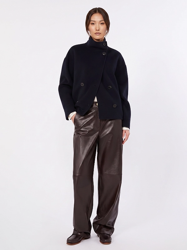 брюки кожаные Max Mara MSTLEGNO