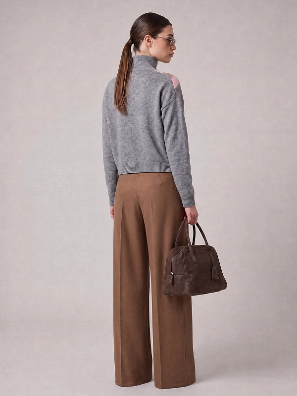кардиган Max Mara MSTPACCHE цвет серый, розовый