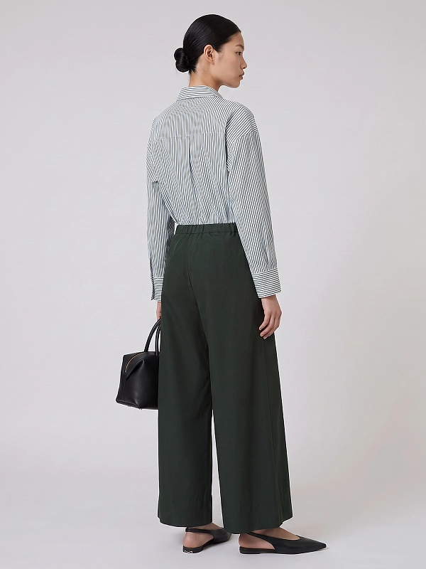 брюки Max Mara SMMAUREO цвет зеленый