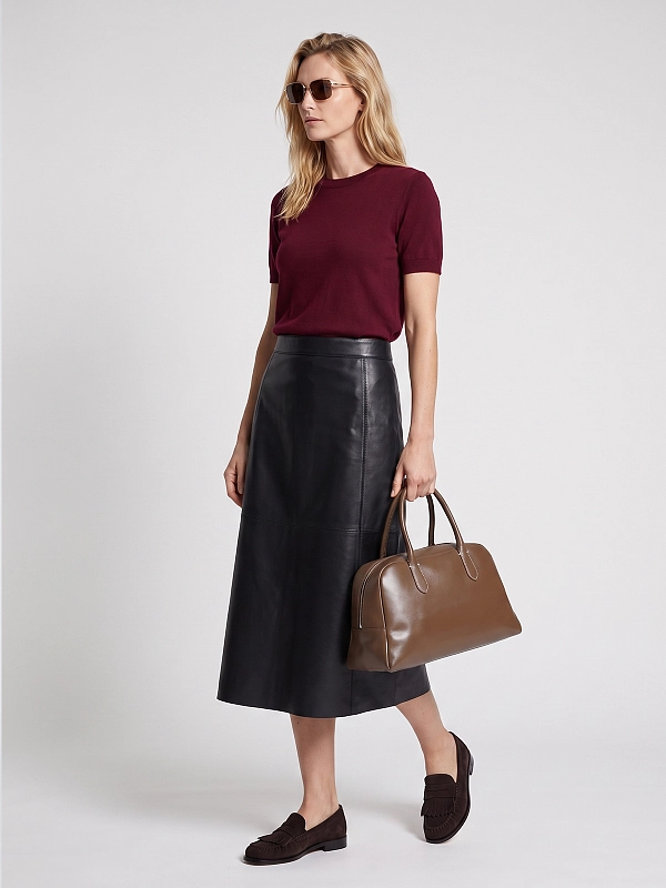юбка эко Max Mara SMMCRISMA