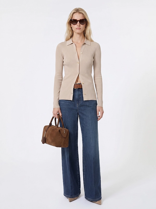 кардиган Max Mara SMMLIMONE цвет бежевый