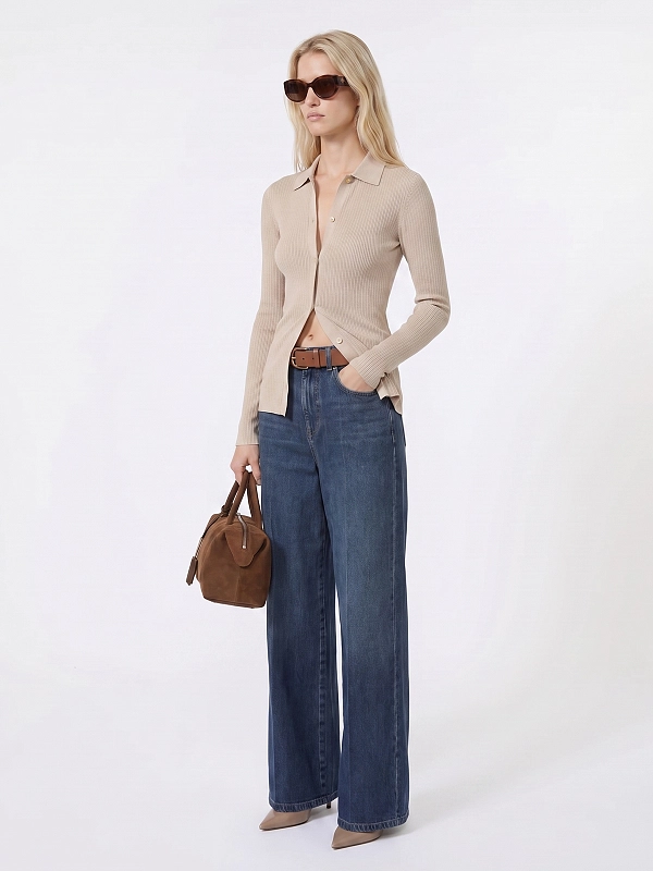 кардиган Max Mara SMMLIMONE цвет бежевый