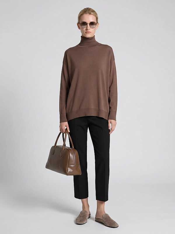 водолазка Max Mara SMMLIV цвет коричневый