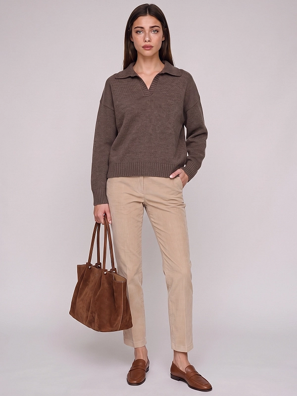 поло Max Mara Weekend WKDAGRE цвет коричневый
