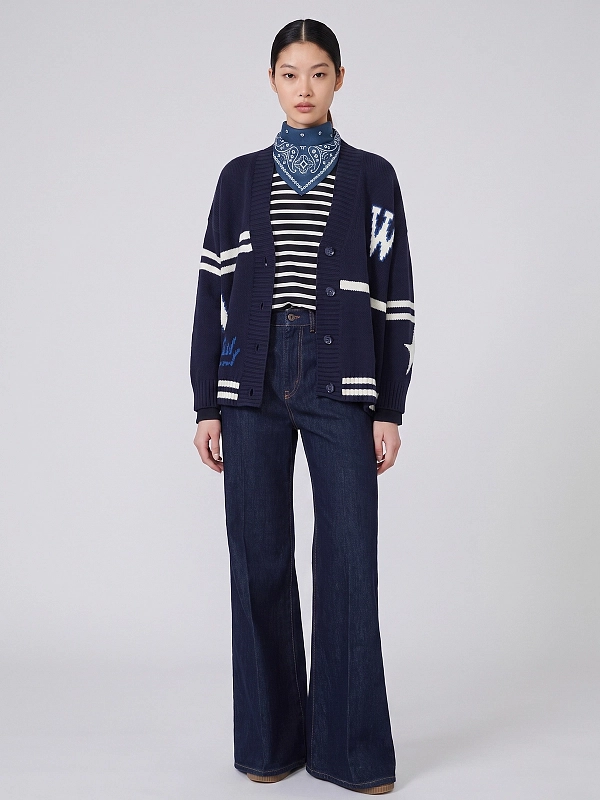 кардиган Max Mara Weekend WKDBELGIO цвет темно-синий