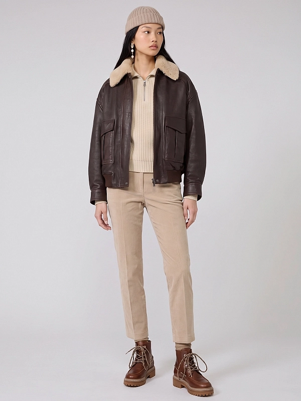 куртка кожаная Max Mara Weekend WKDCALATA