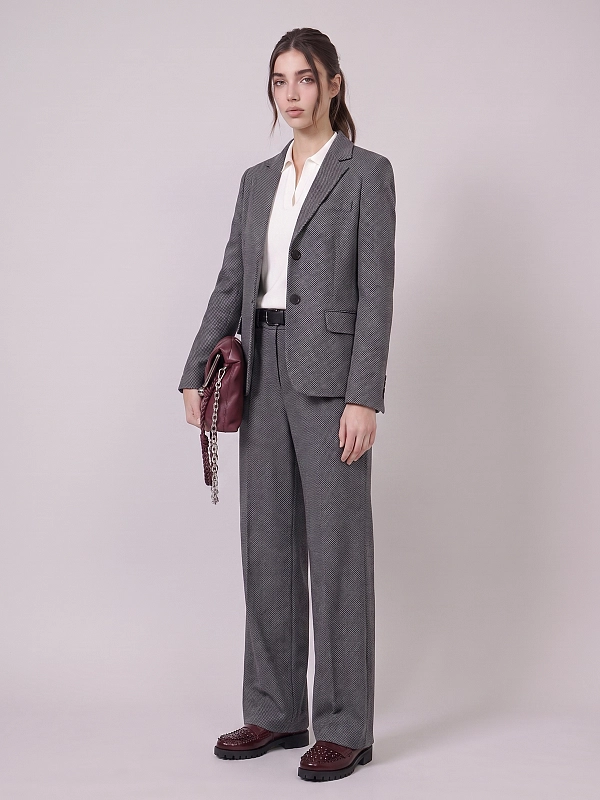 брюки трикотажные Max Mara Weekend WKDEDITTA цвет серый