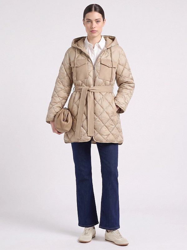 пуховик короткий Max Mara Weekend WKDFIDATO цвет кэмэл