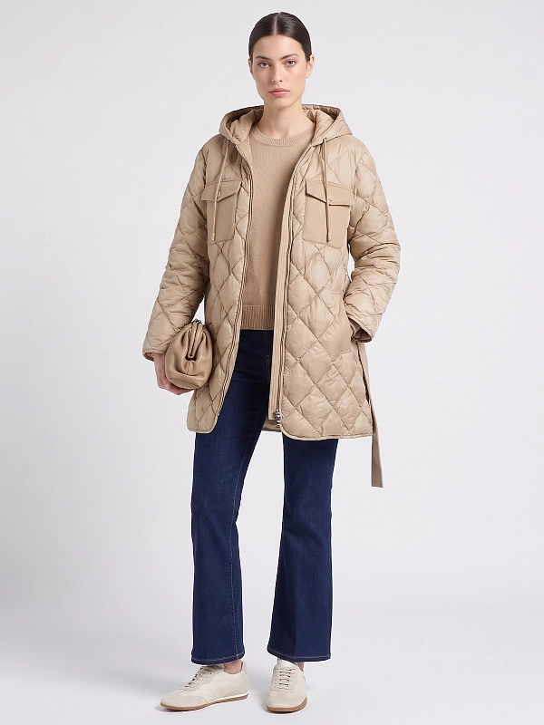 пуховик короткий Max Mara Weekend WKDFIDATO цвет кэмэл