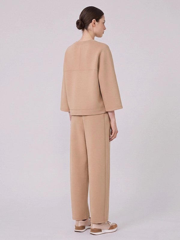 брюки спортивные Max Mara Weekend WKDGETTO цвет бежевый