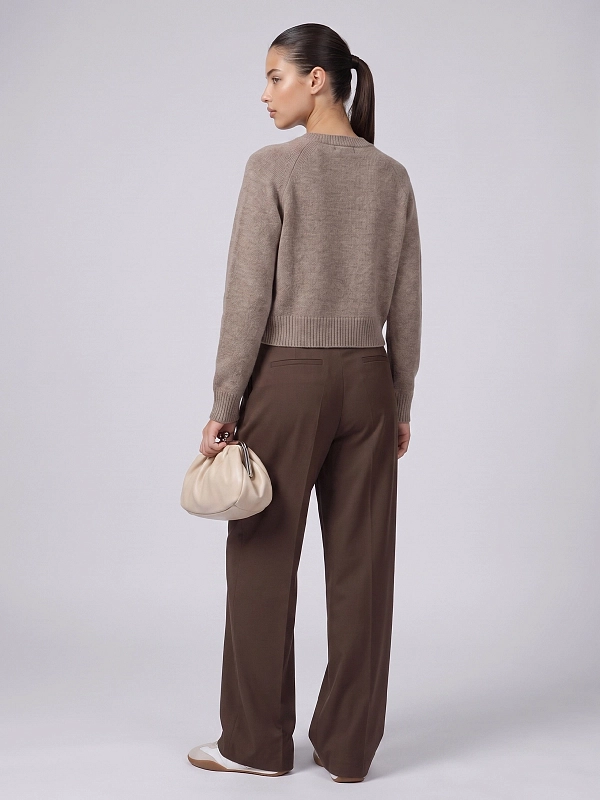 кардиган Max Mara Weekend WKDOMBROSA цвет светло-коричневый