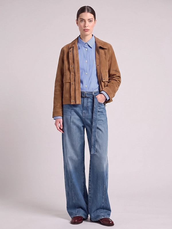 рубашка Max Mara Weekend WKDOVATTA цвет голубой полоска