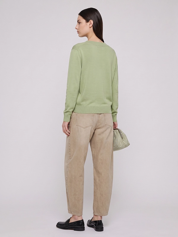 пуловер Max Mara Weekend WKDTALAMO цвет зеленый