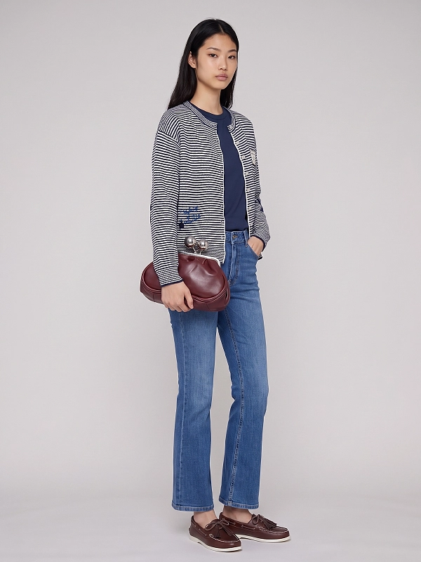 кардиган Max Mara Weekend WKDTEIERA цвет молочный полоска